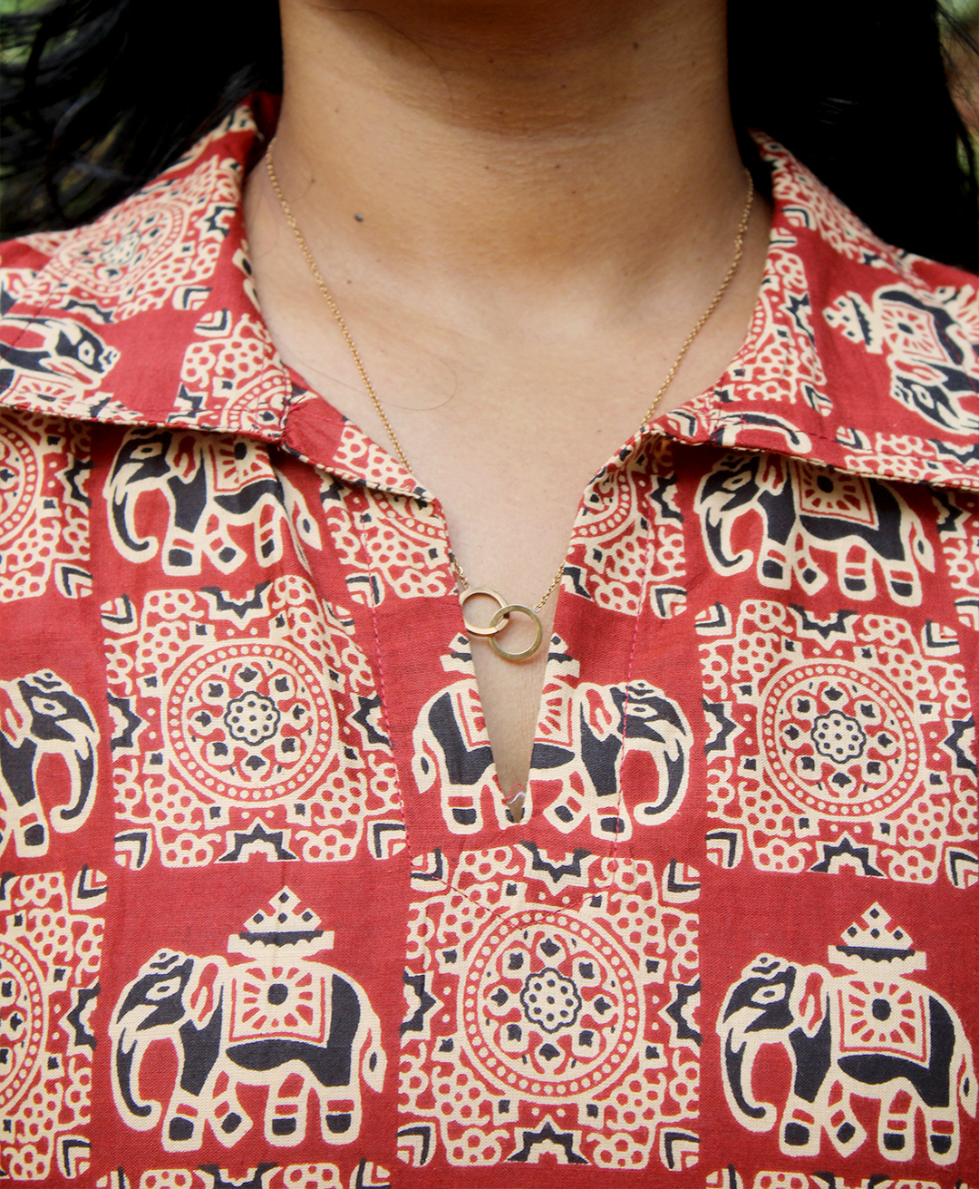 Brown Elephant Murals Tops - Image 5