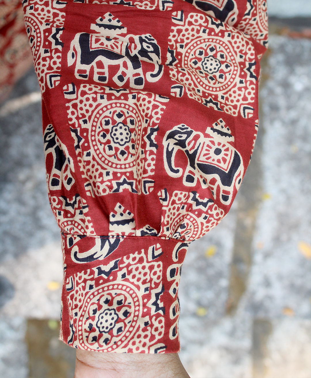 Brown Elephant Murals Tops - Image 4