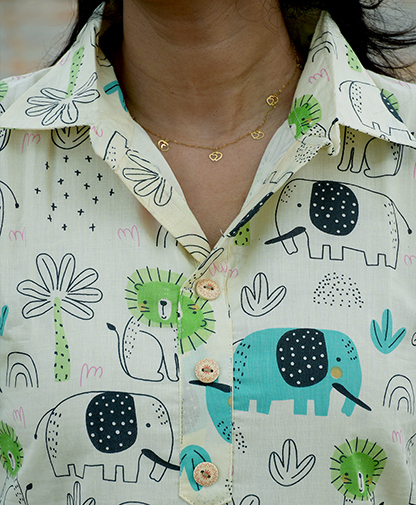 White Pattern dress - Image 6