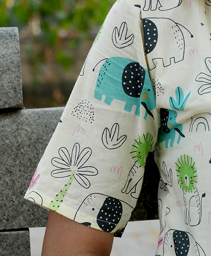 White Pattern dress - Image 5