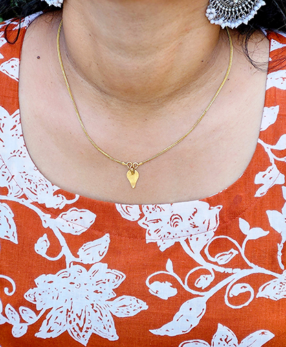 Orange Floral Dress - Image 5